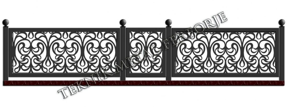 Modern Desenli Balkon Korkuluğu